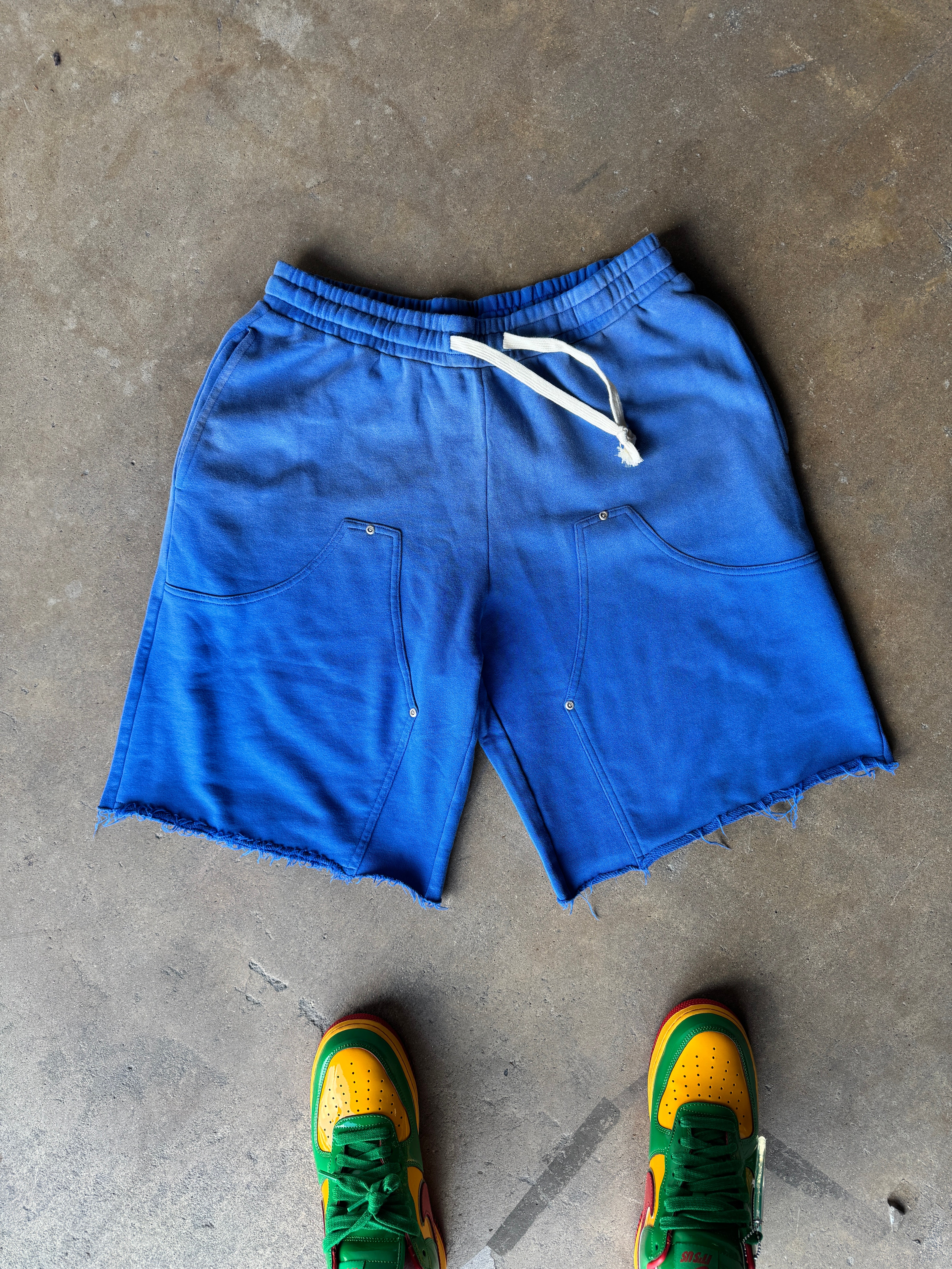 ハーフ・ショートパンツ No.1273 check carpenter banding SHORTS GP ACID WASH CARPENTER SHORTS